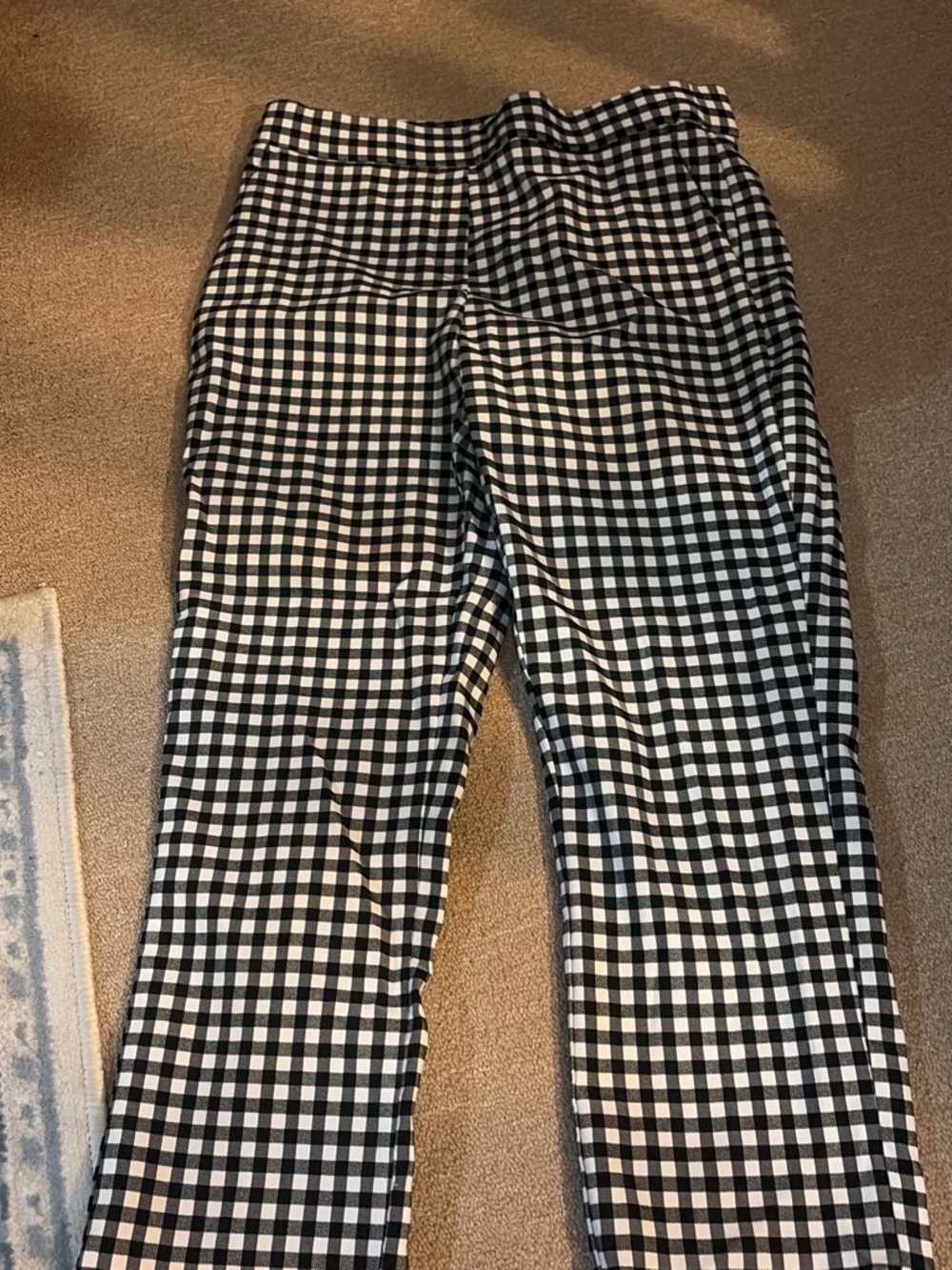 Black and White Gingham Pants